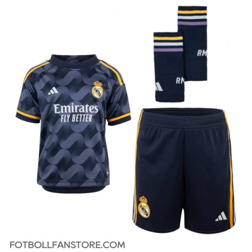 Real Madrid Jude Bellingham #5 Barnkläder Borta matchtröja till baby 2023-24 Kortärmad (+ Korta byxor) Billigt